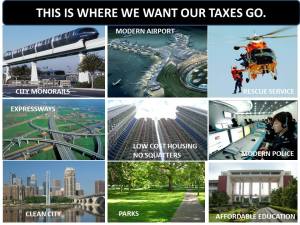 This is where our taxes should go!